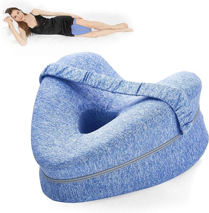 Side Sleeper Pillow- Memory Foam Support for Spine, Hips, Legs, and Knees Alignment - LIONPEACE