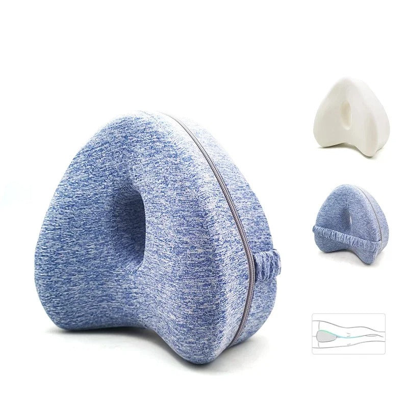 Side Sleeper Pillow- Memory Foam Support for Spine, Hips, Legs, and Knees Alignment - LIONPEACE